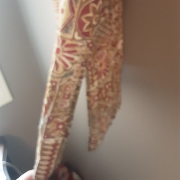 Vintage Stunt Collections Tan 100% Silk Sleeveless Blouse Tank Top Size Small - Picture 8 of 12